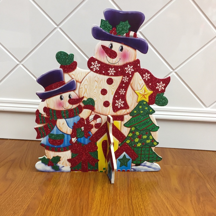 Factory direct supply wholesale export Christmas decorative items, snowman style desktop decorative items