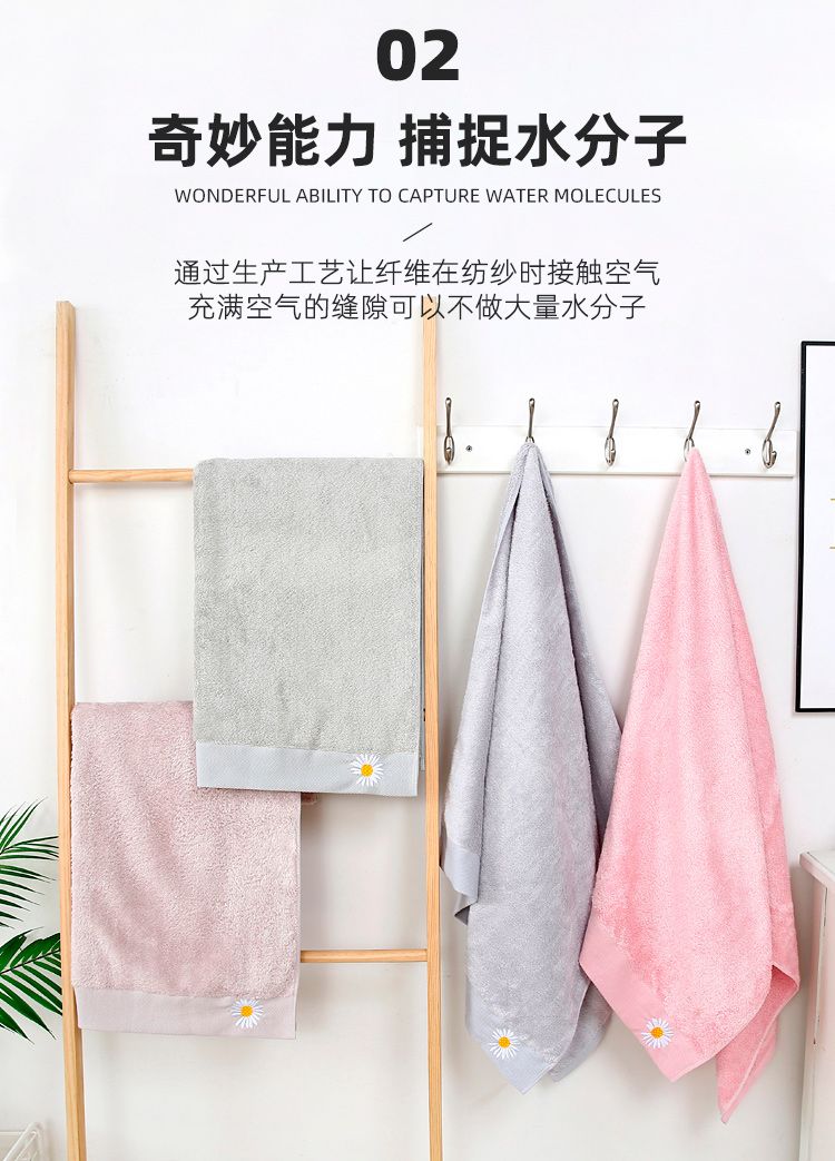 Yiwu Good Goods Manufacturers Direct Cotton Bath Towel Absorbent Quick Dry Adult Home Breast Wrap Female -6028/42025 Specification drawing
