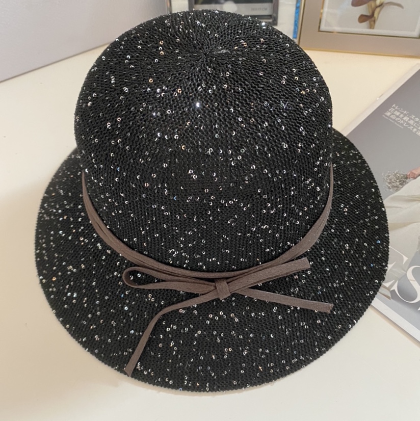 Sequin wax rope large basin hat thumbnail