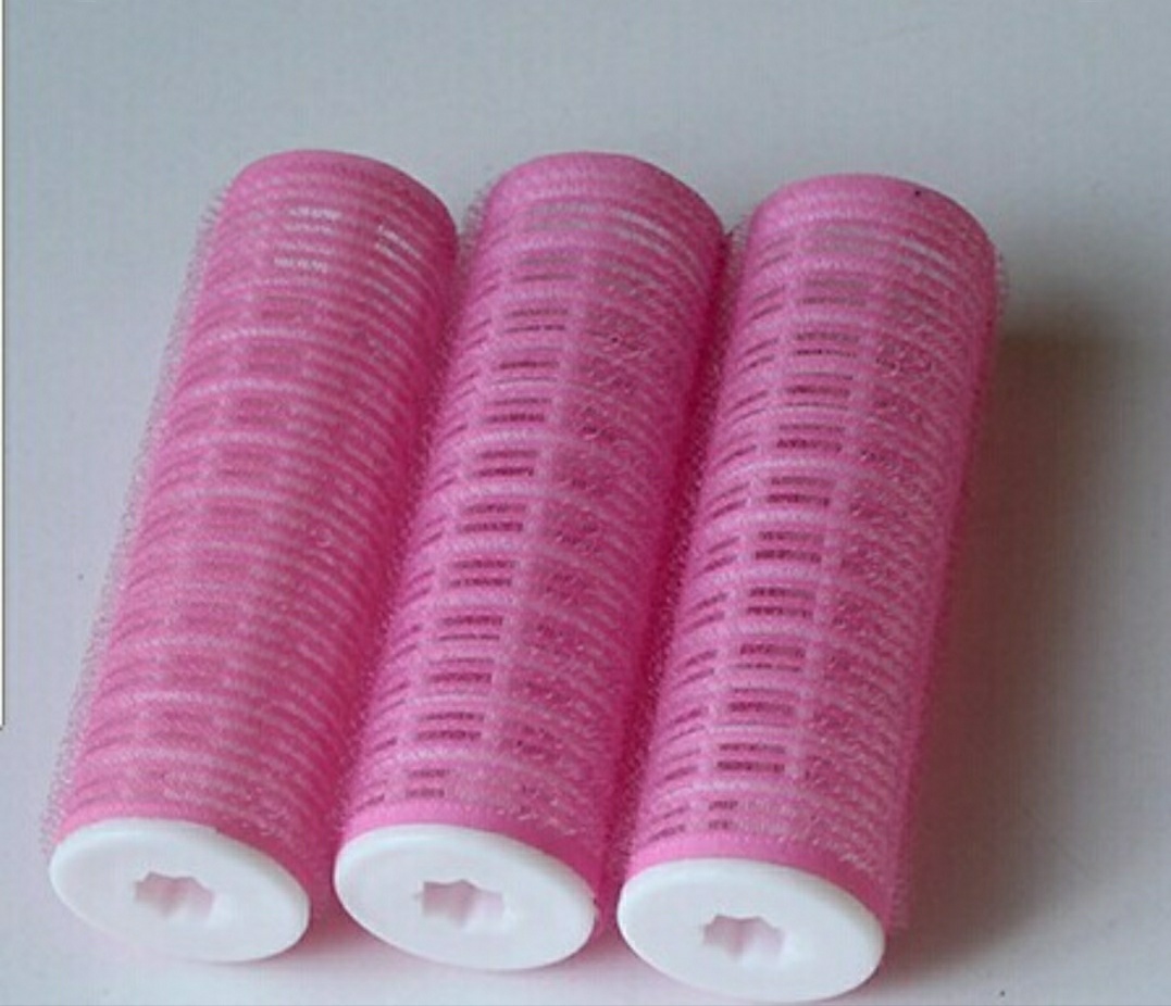 Simple makeup round barrel hair curls, 3 sets of Velcro self-adhesive hair curls, handmade curling hair care tool 13126 undefined