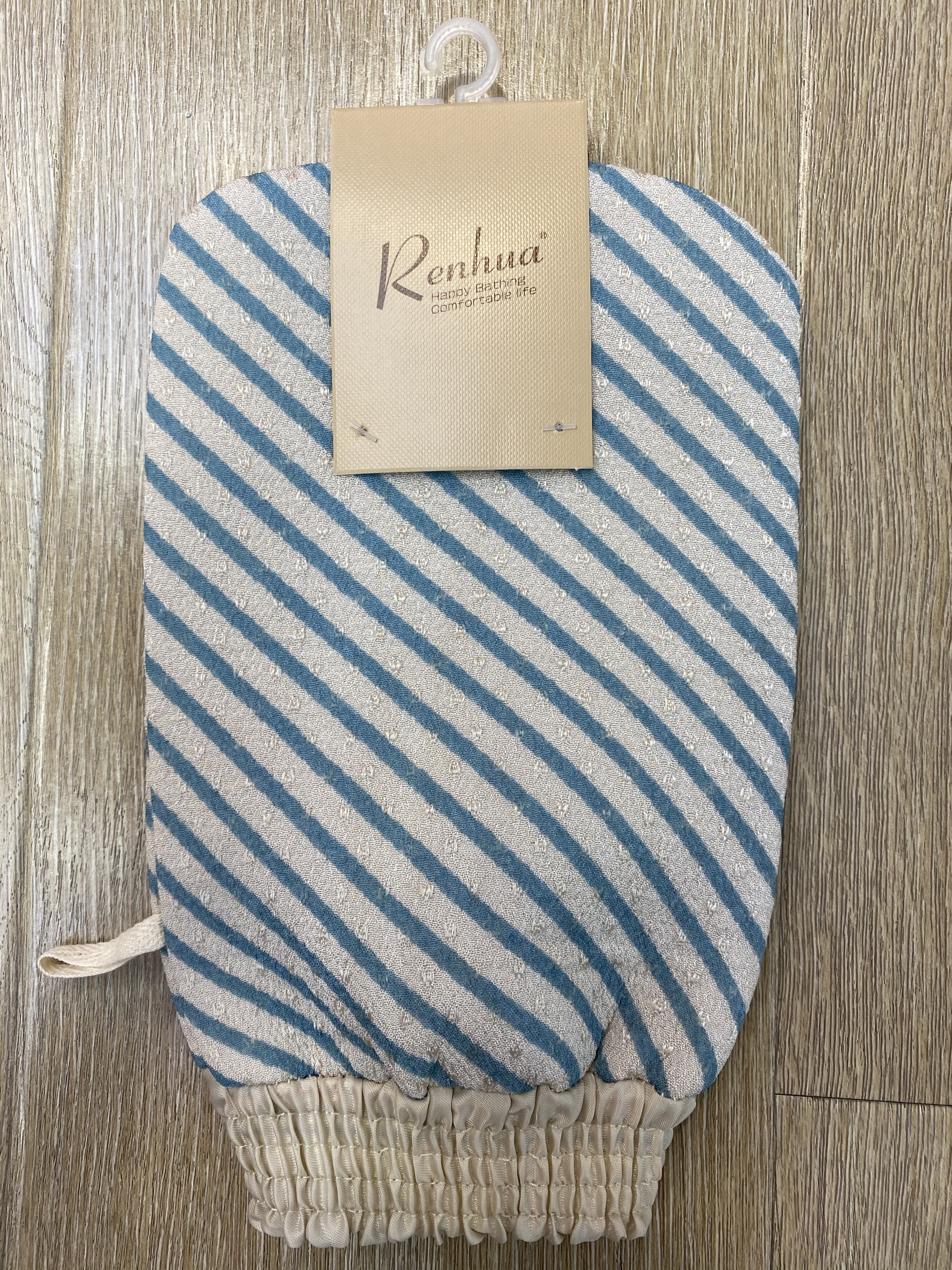 Kernel flower bath towel Bath gloves Bath artifact Diagonal stripe with star dot bath towel Specification drawing