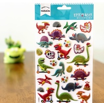 Medium sized blister sticker 3d PVC bump sticker dinosaur