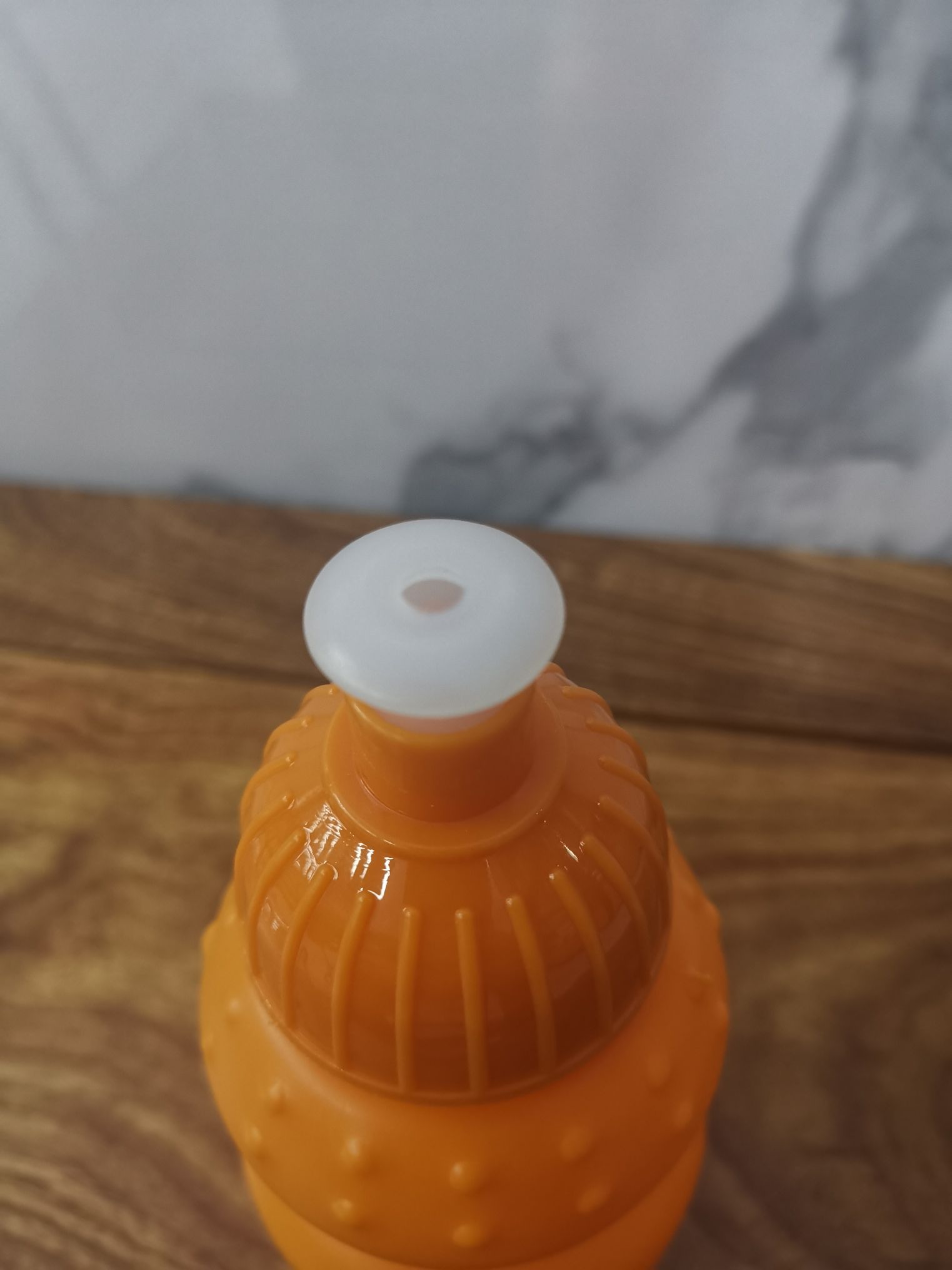 Foreign trade special children's water bottle plastic drinking bottle one open cover water bottle owner recommends children's orange kettle Specification drawing