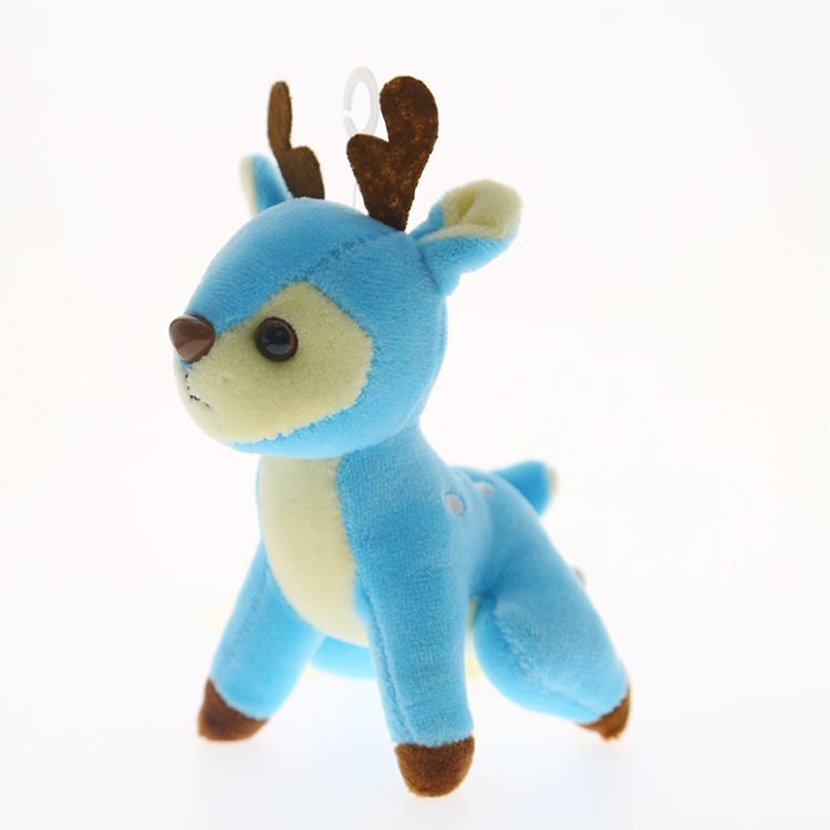 Plush sika deer pendant, plush doll toy, plush deer keychain, 4-inch pendant accessory, clothing accessory details Picture