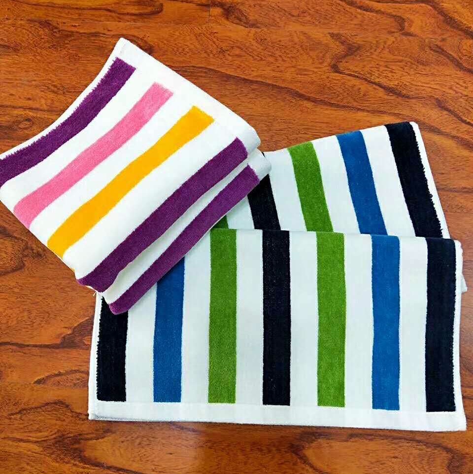 Colorful striped towel