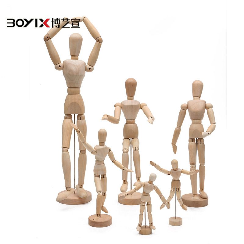 Sketch wooden joint puppet palm creative activity Palm model features soft furniture tabletop decorations full figure