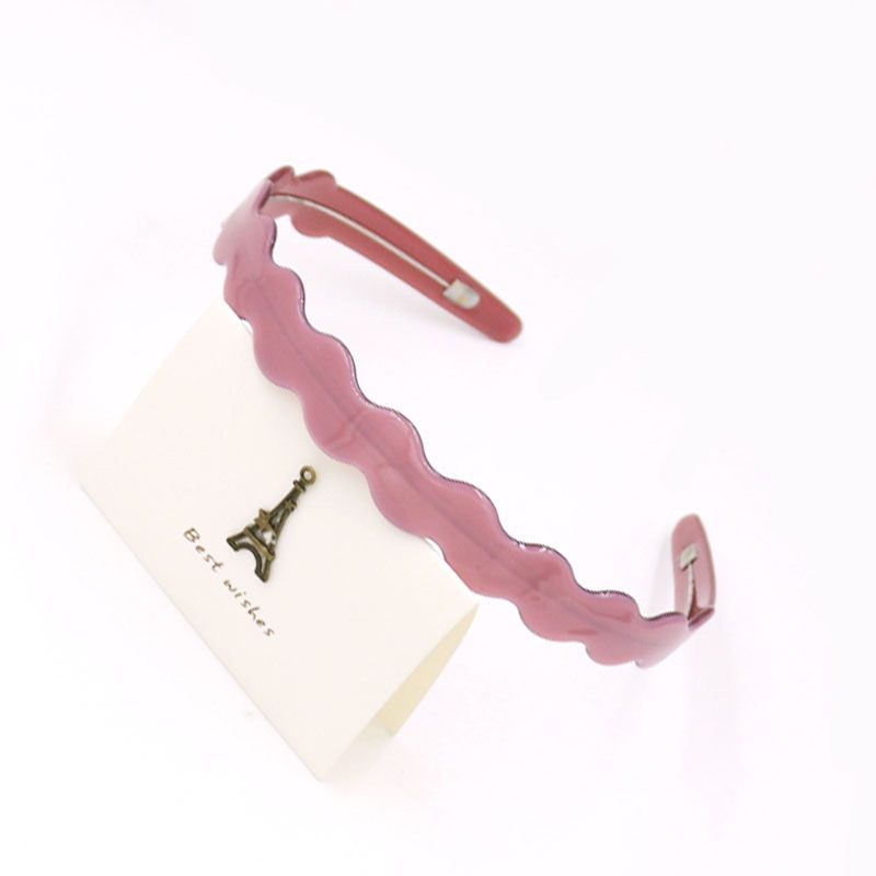 New Acetate Sheet Headband Alexander Hairband Steel Wire Headband Wave Headband Pure Color Band Tooth Headband Specification drawing