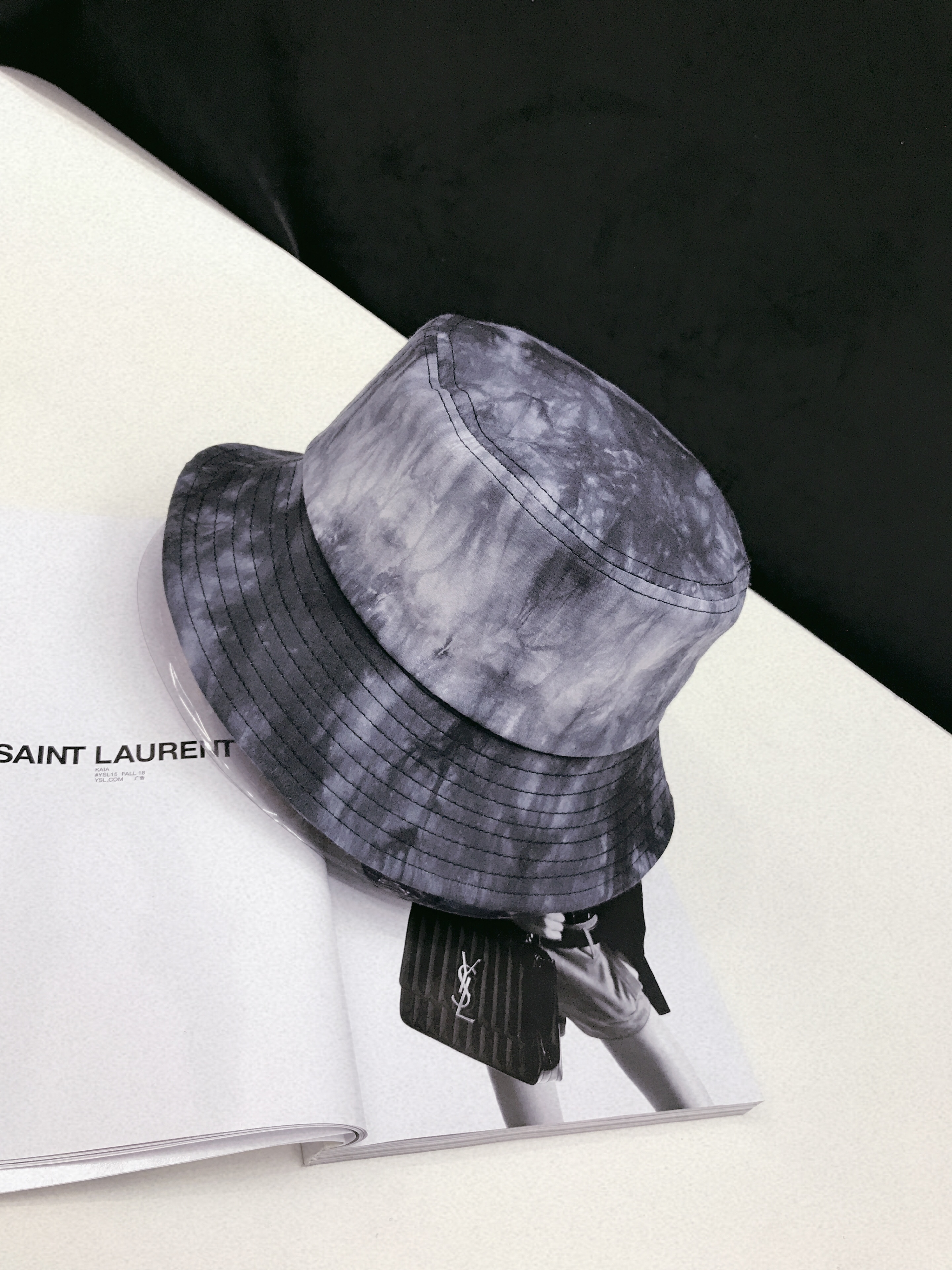 Tang Coffee Hat Industry Korean Version Of Ins Personality Street Tie-Dye Fabric Shade Fisherman Hat Tide Brand Text Everything Hipster Street Shot Hip Hop Tie-Dye Basin Hat Specification drawing