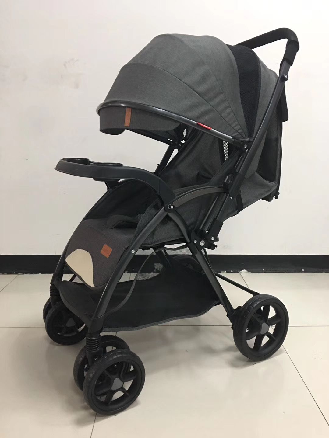 Baby stroller Z6H, portable folding children's stroller, shock-absorbing four-wheel stroller for newborns detail image 3