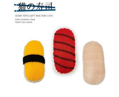 Pet balls, handmade wool sushi, cat toys, cat play gift box toys