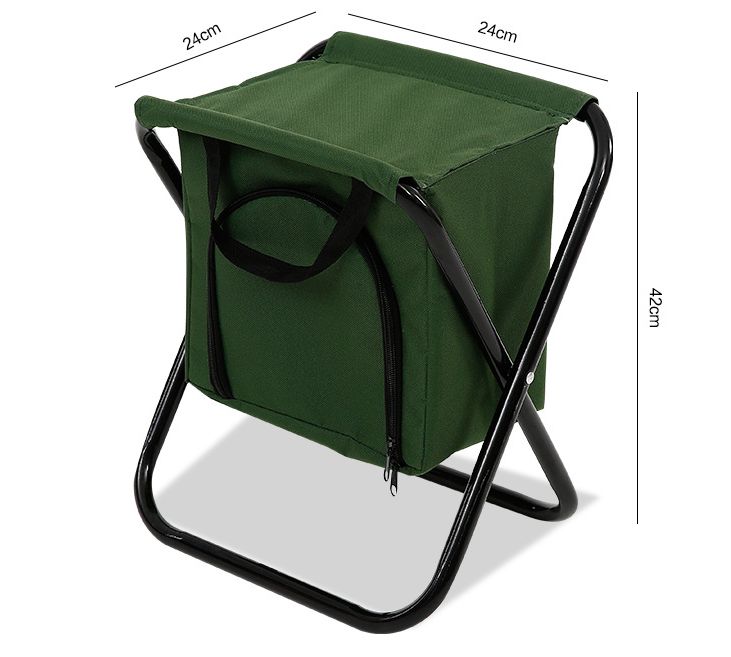 Camouflage cross stool with bag pic 1