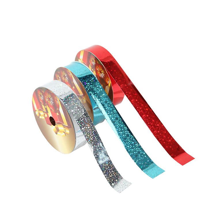 塑料彩带白底实物图