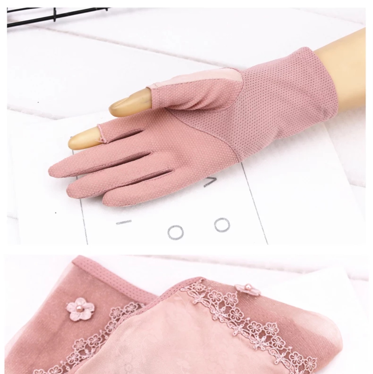 Sun protection and non-slip gloves for Attractive butterfly and Doublet gull thumbnail