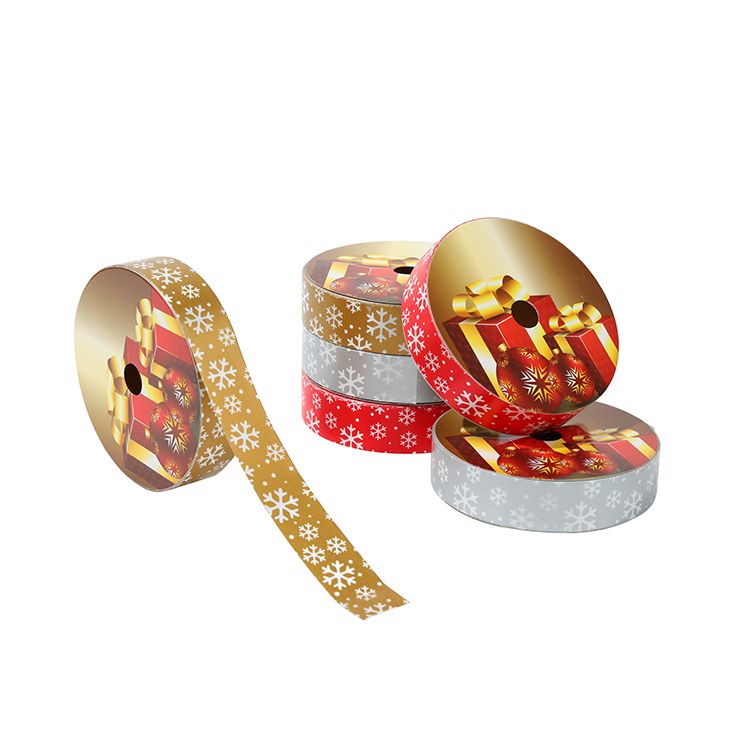 2.5CM*25M 6个/OPP 白底雪花塑料彩带 厂家直销详情图4