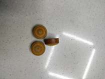 Free pool cue leather tip British Chinese snooker toasted round tip yellow multi-layer SS11mm1