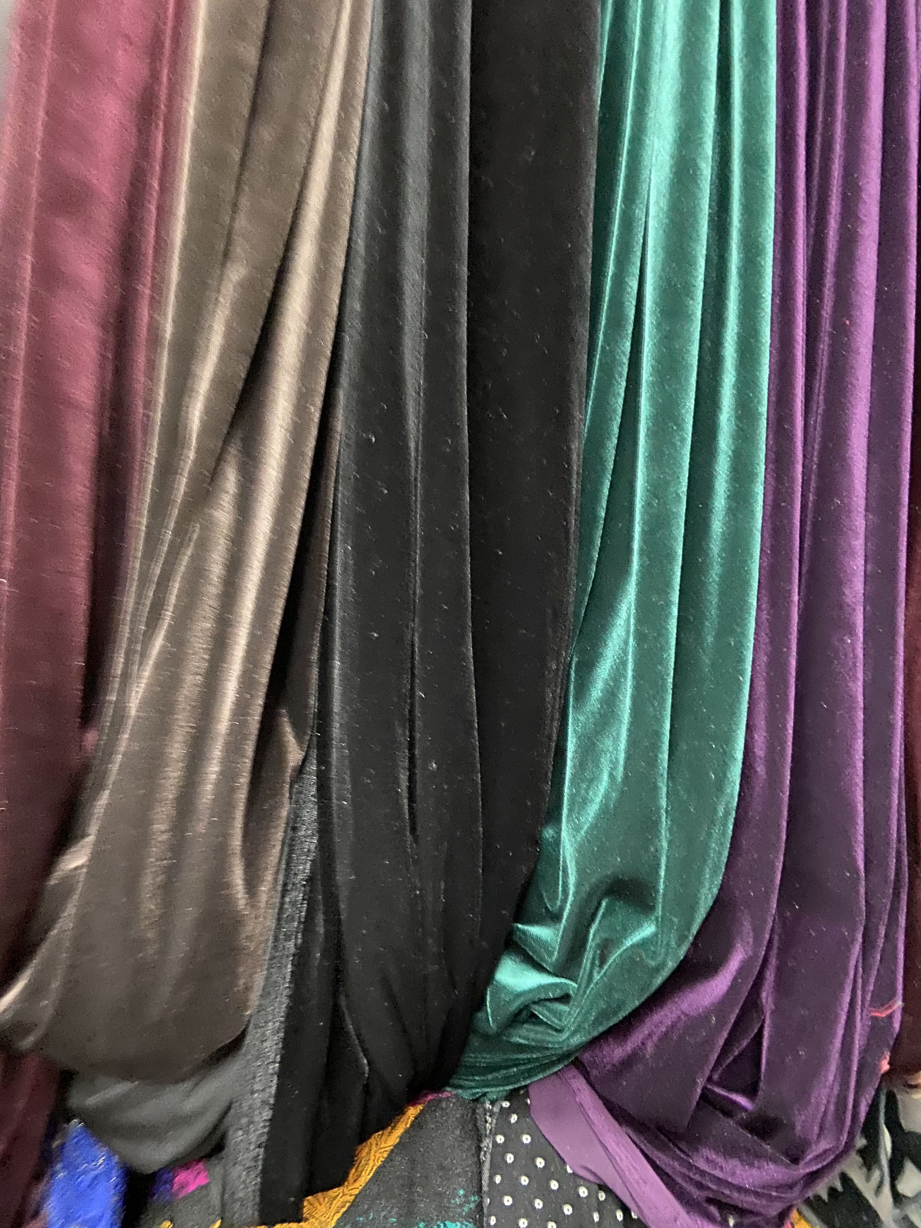 Dark Green Solid Color Korean Velvet Clothing Fabric Decoration Arts And Crafts Headdress Fabric Multi-Color Optional Specification drawing
