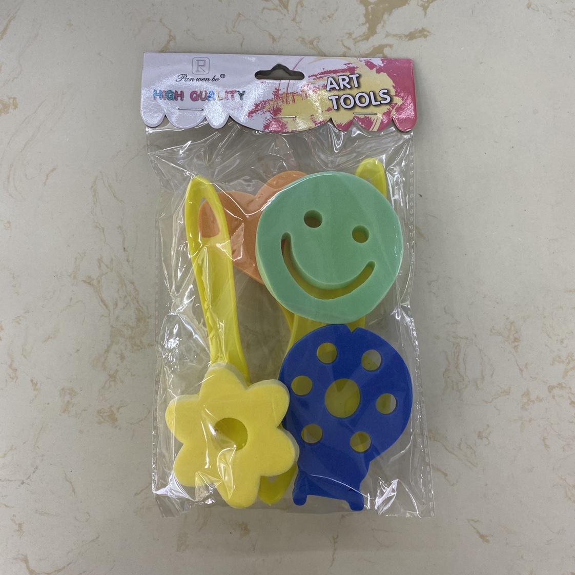 攀文博画材厂 儿童绘画海绵刷 EVA颜料印章