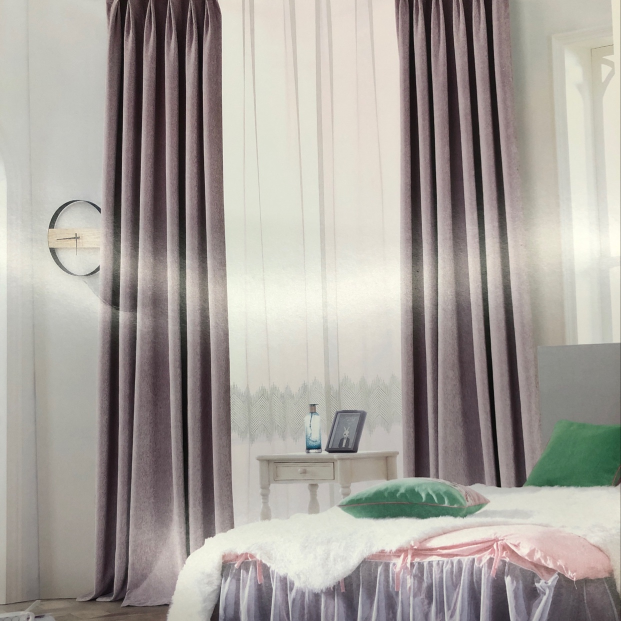 New style factory direct sales available for retail and wholesale of blackout cotton and linen curtains 2910-6