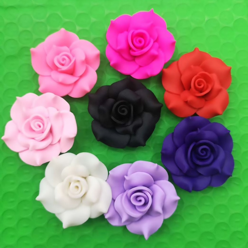 40mm 尖叶安娜软陶花 DIY软陶花饰品配件 diy手机美容配件
