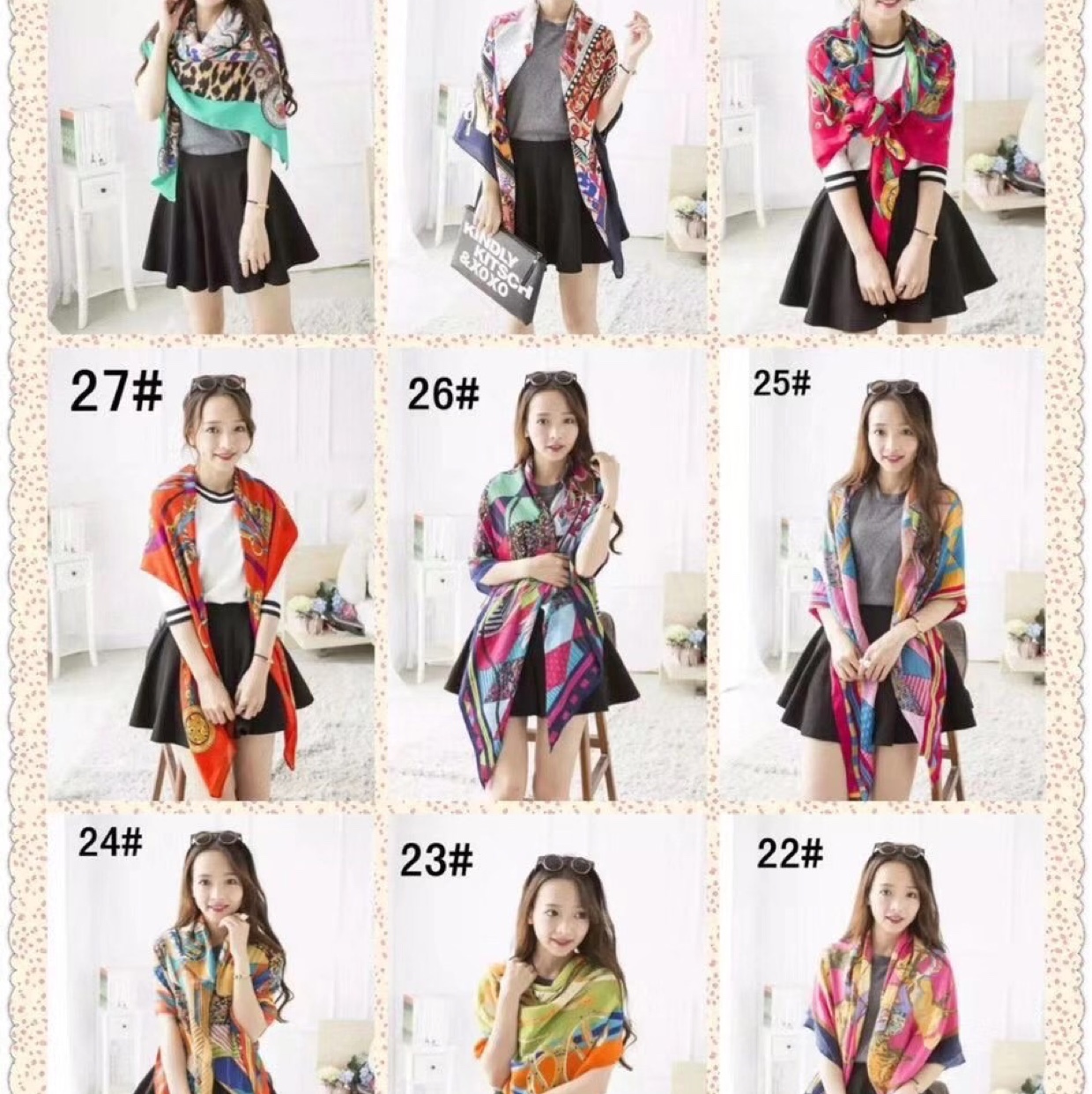 Spring and summer scarves long scarf shawls