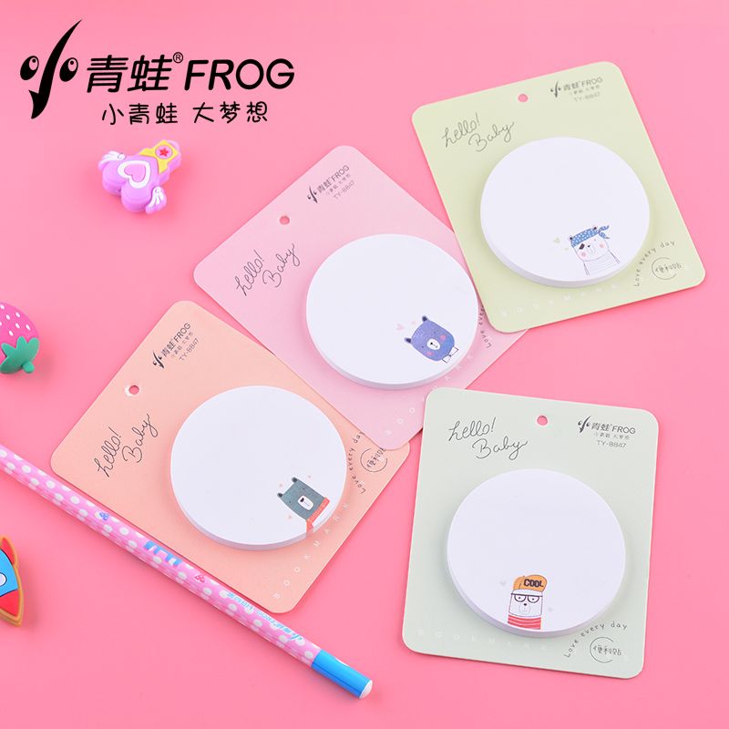 Sticky notes creative sticky notes cartoon cute girl can tear the student sticky notes message book n times 8847