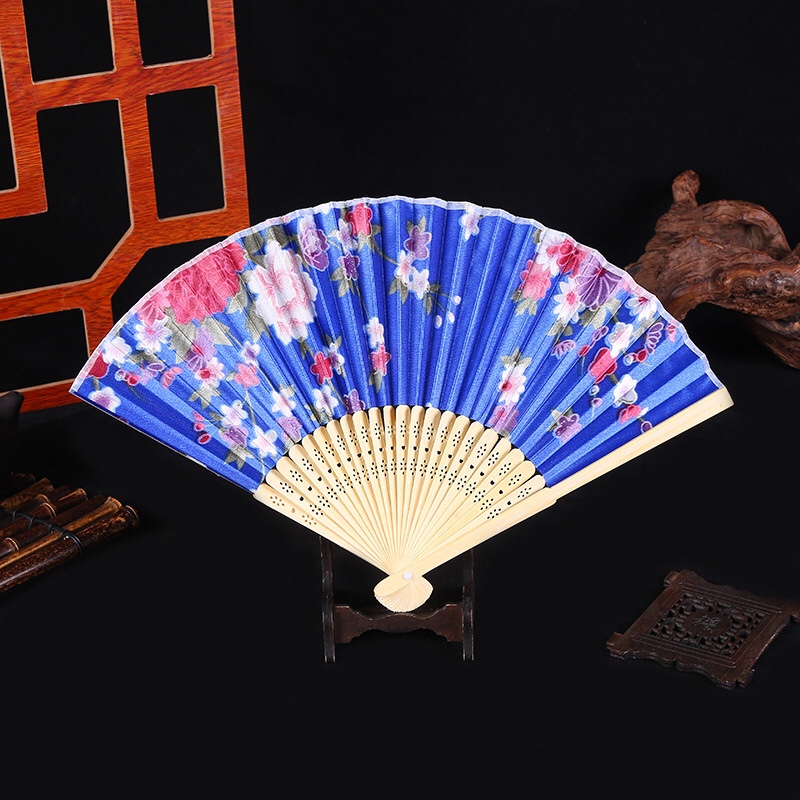 色丁折扇细节图