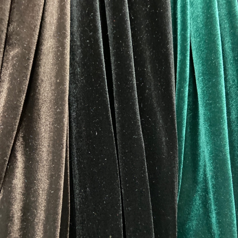 Black Solid Color Korean Cashmere Clothing Fabric Decoration Arts And Crafts Headdress Fabric Multi-Color Optional details Picture