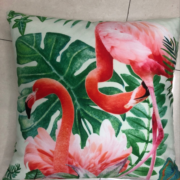 Flamingo throw pillow thumbnail