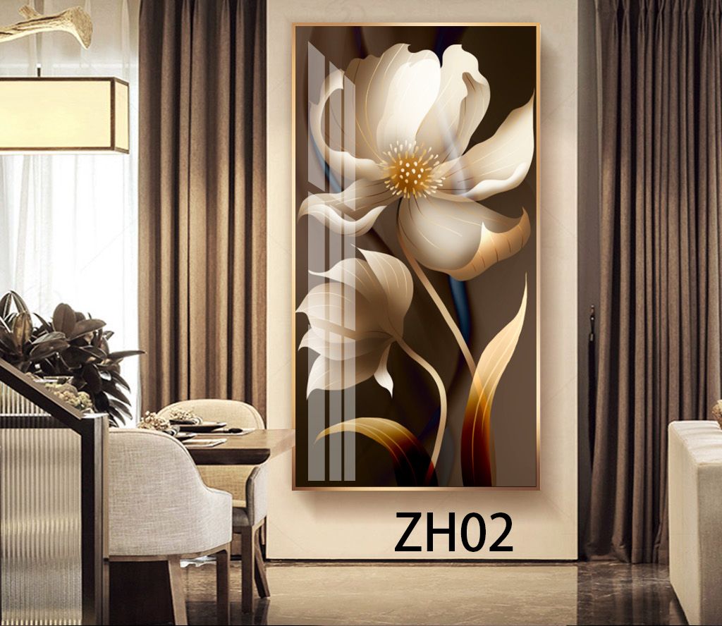 厂家直销彩花朵床头画北欧简约小清新壁画图片定制装饰画喷绘油画