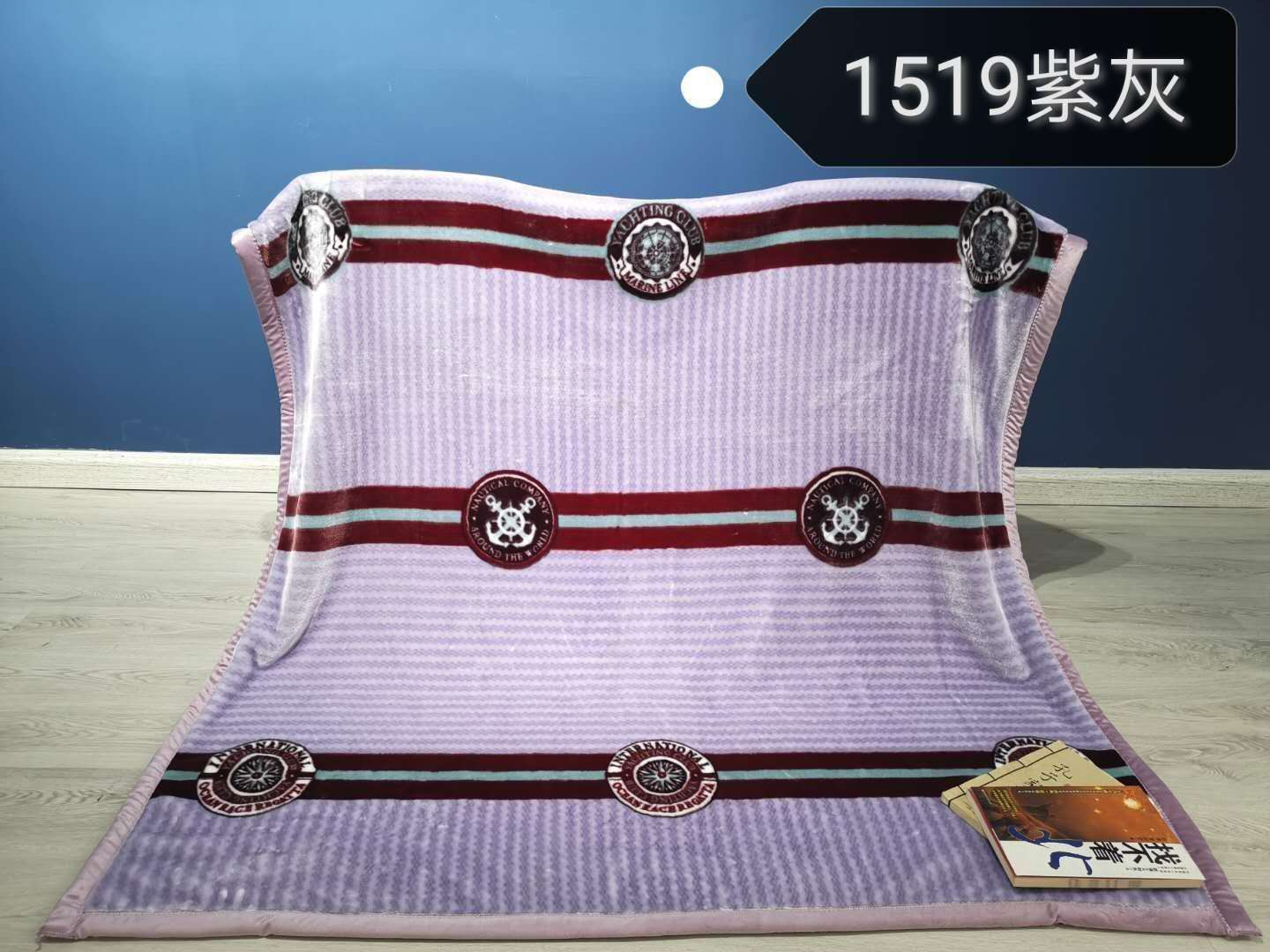 厂家直销童毯毛毯学生毯超柔亲肤盖毯绒毯批发外贸一件代发紫灰2