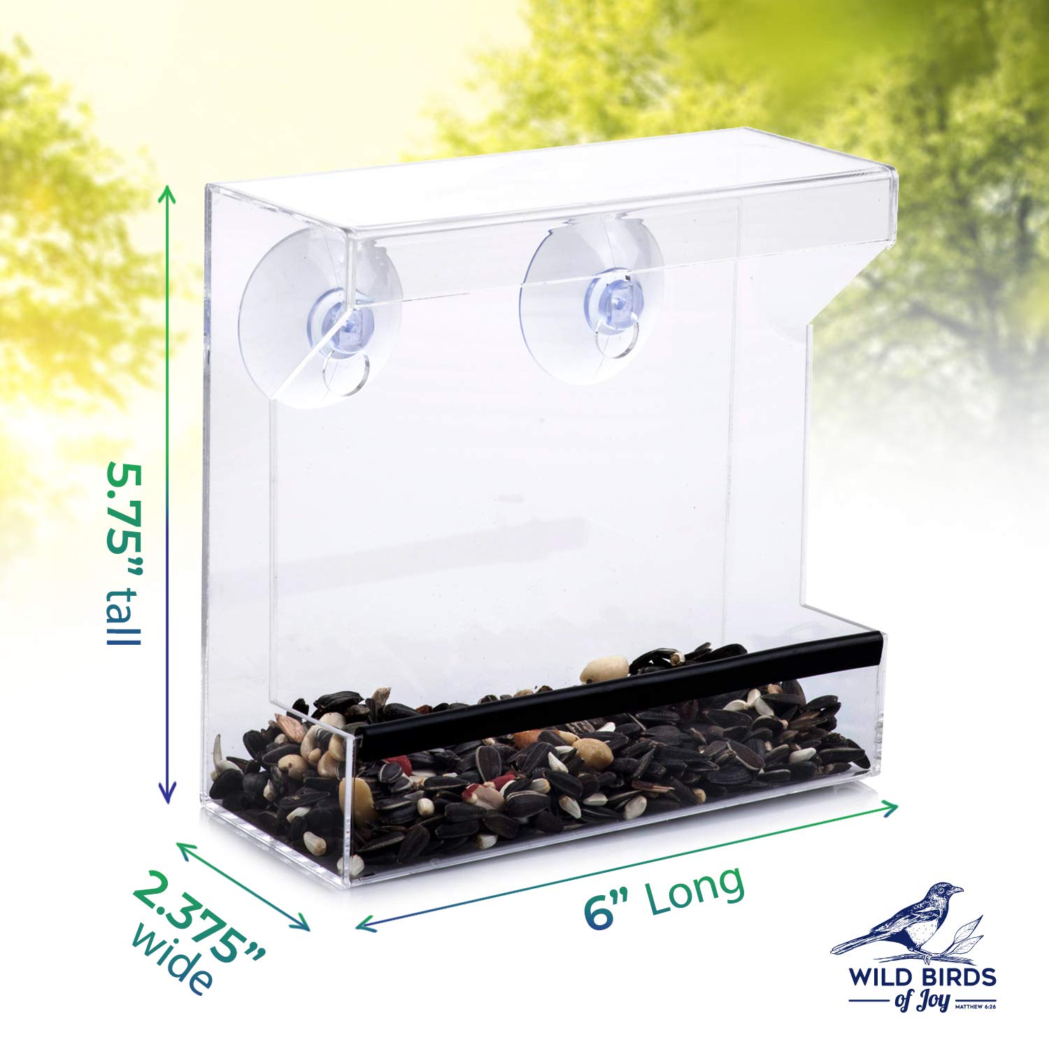 Cross-Border Explosive Bird Feeder Acrylic Transparent Outdoor Window Bird Feeder Custom Wholesale Sucker Bird Cage undefined