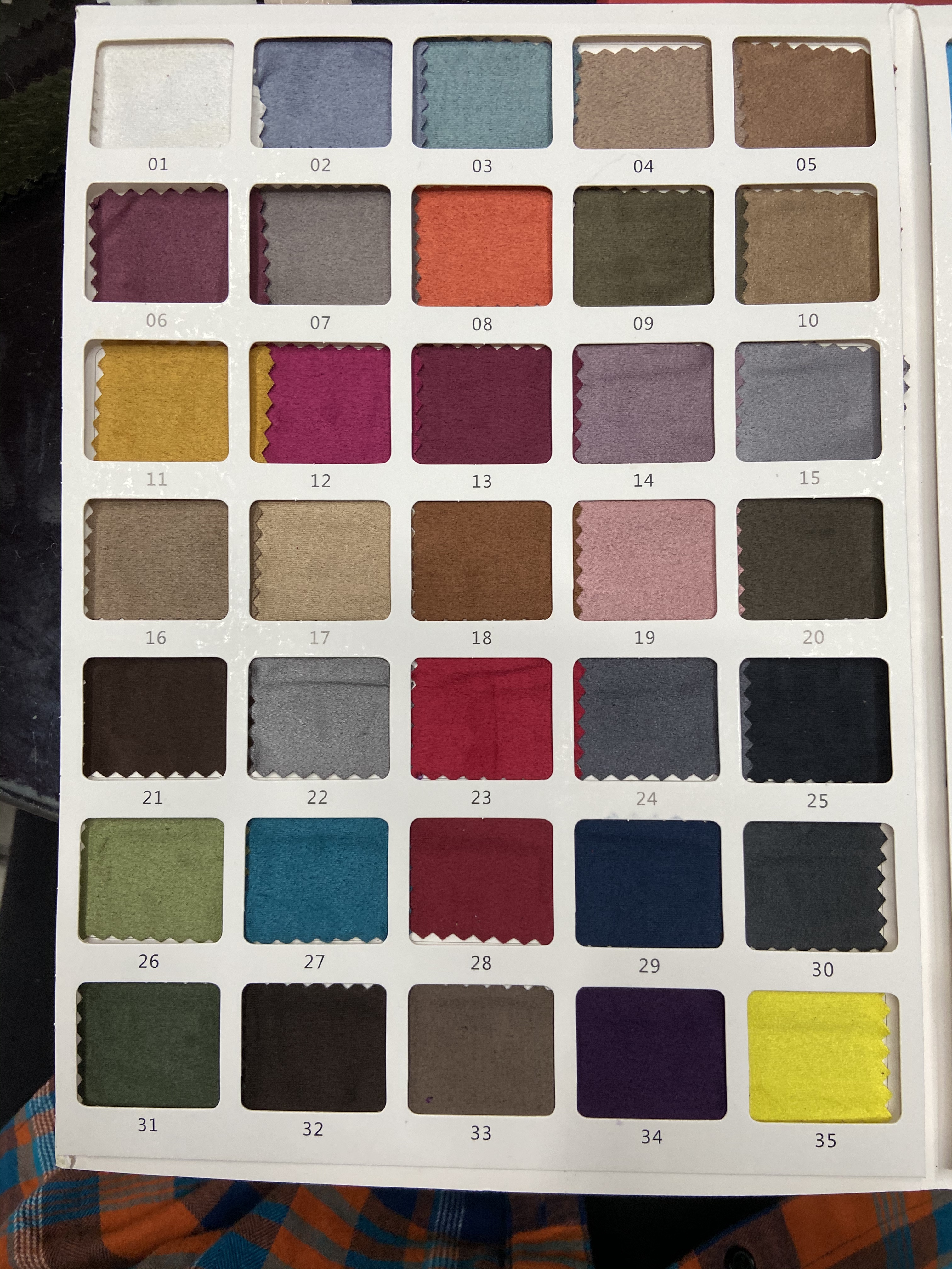 Ginger Doli Velvet Fabric Clothing Fabric Decorative Arts And Crafts Multi-Color Options Specification drawing