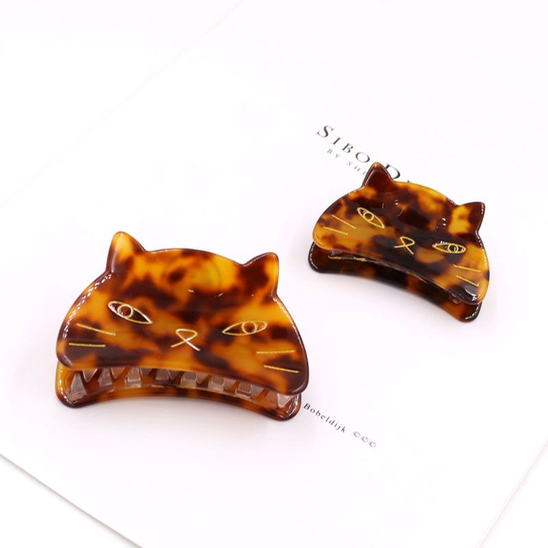 Japanese Cute Girl Ponytail Grab Oharajuku Acetic Acid Plate Soft Girl Hair Clip Japanese Super Cute Cat Hair Grab Application Scenario