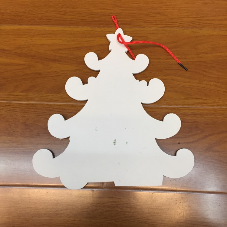Factory direct sales Christmas foam decorative pendants in English, "Merry Christmas", Christmas tree shape details Picture