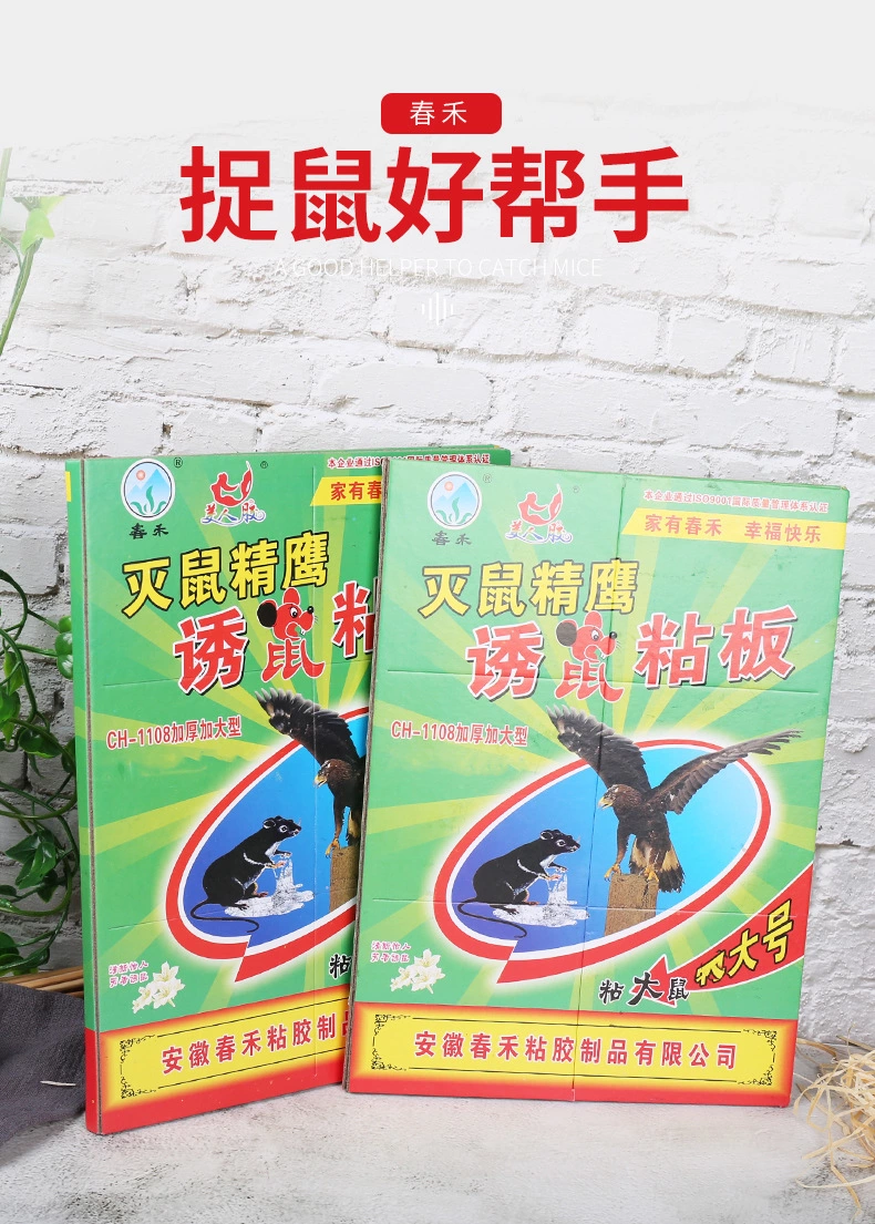 加厚自带引诱剂粘鼠板 厂家直销老鼠胶厚板老鼠贴灭鼠神器可定做