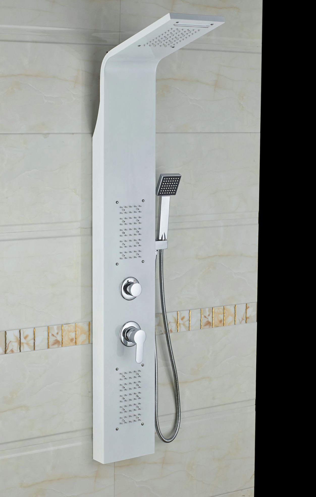 Manufacturers direct Yoully 304 stainless steel white shower screen thumbnail