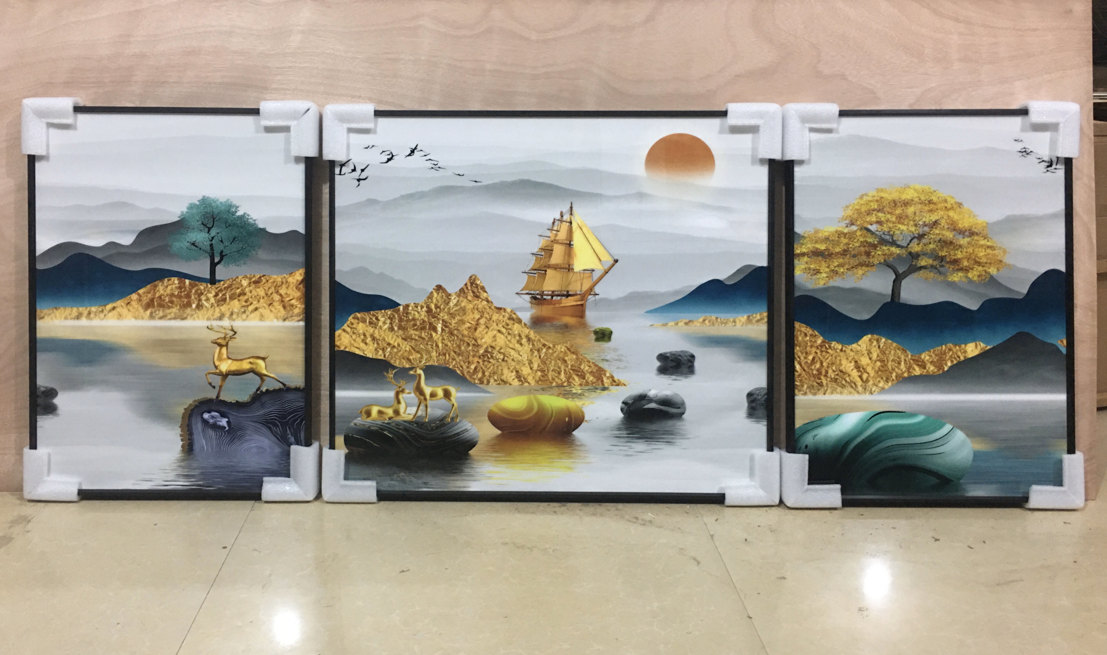 晶将画 装饰画 客厅沙发套画 三联 60*80 70*80 60*80产品图