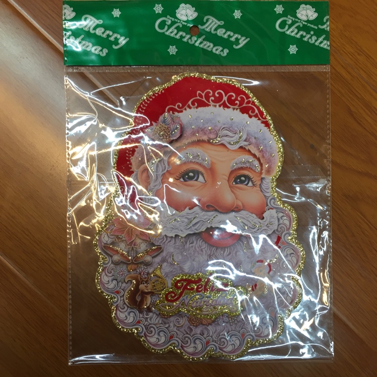 Wholesale Christmas paper decorative stickers with Santa Claus head style mixed small stickers details Picture