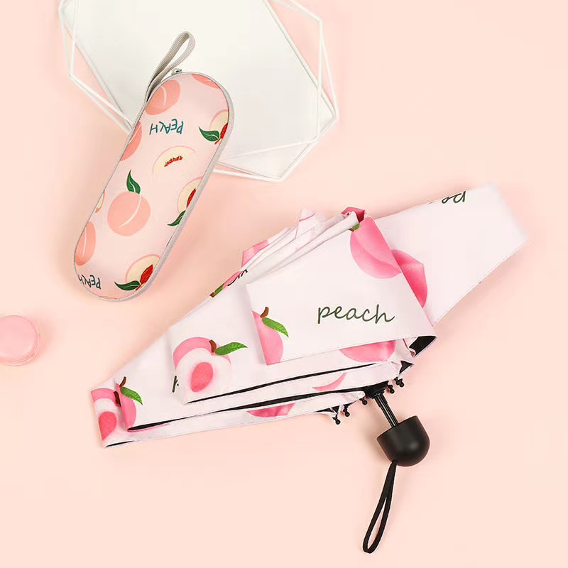 Sun Umbrella, Female Sunscreen, Uv Protection, Rain Umbrella, Umbrella, Folding, Mini, Small, Easy To Carry Specification drawing