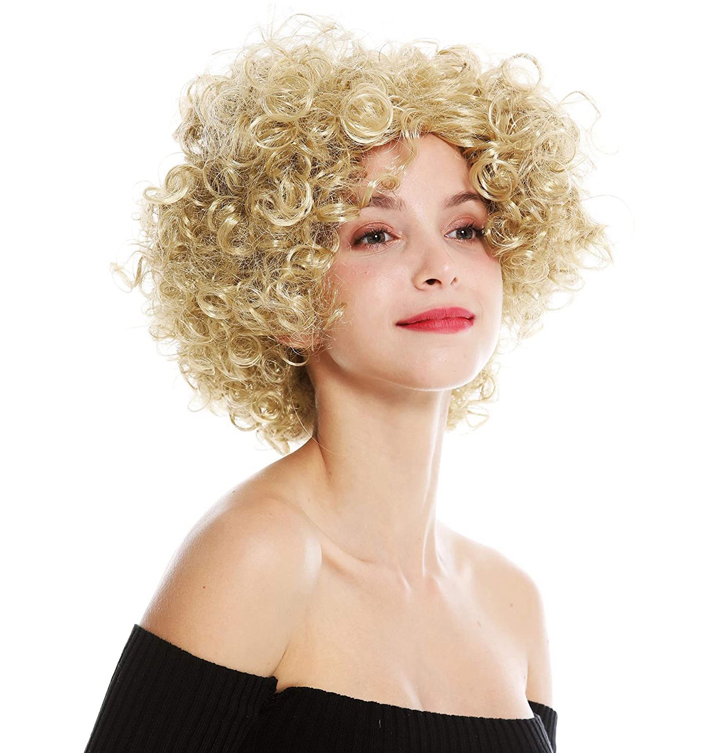 Qianfang Festival wig hat for Female Foreigners Golden Lady short curls Other wigs 2567