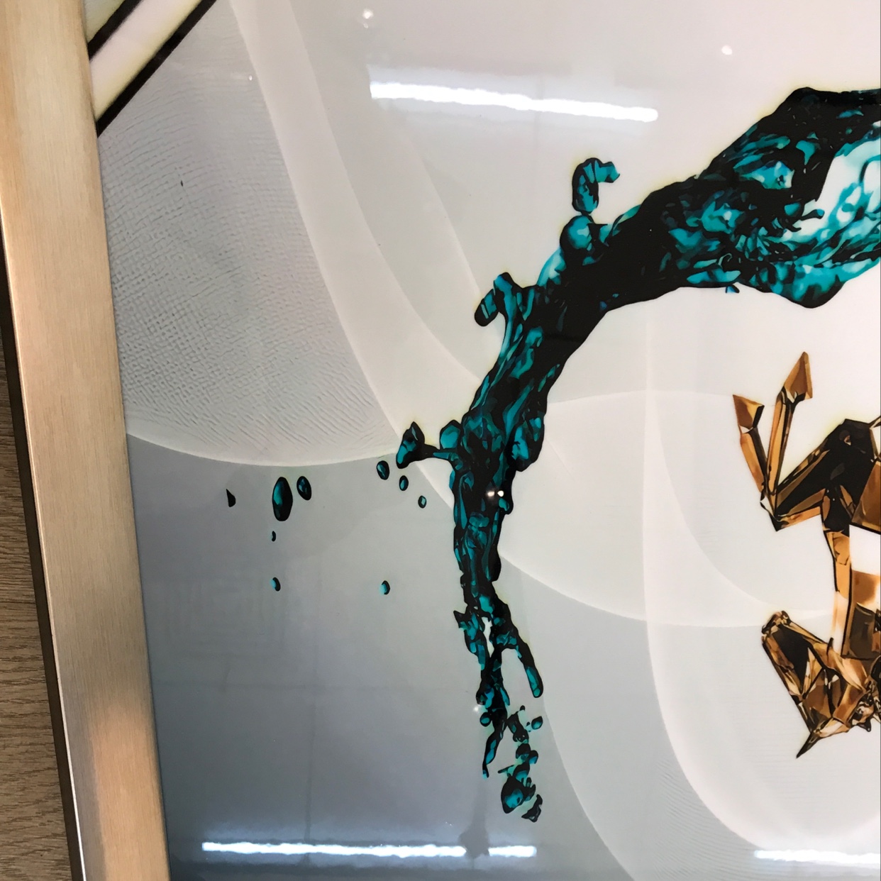 Crystal Porcelain Painting Restaurant Application Scenario