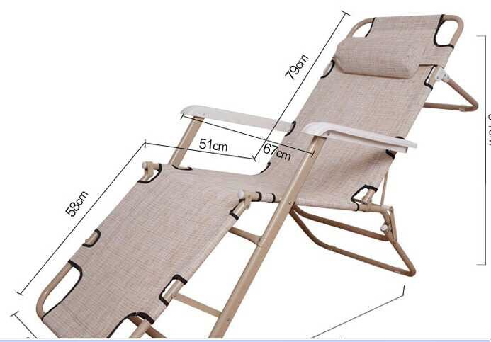 方管二用躺椅休闲椅 舒适睡觉椅午睡椅