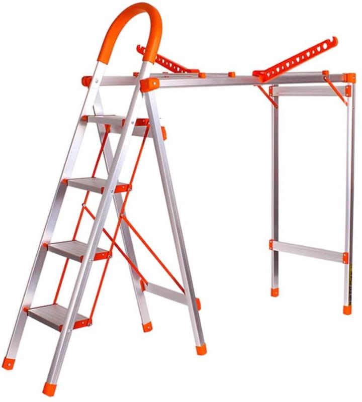 梯子晾衣架多功能梯子多功能衣架D型铝梯8