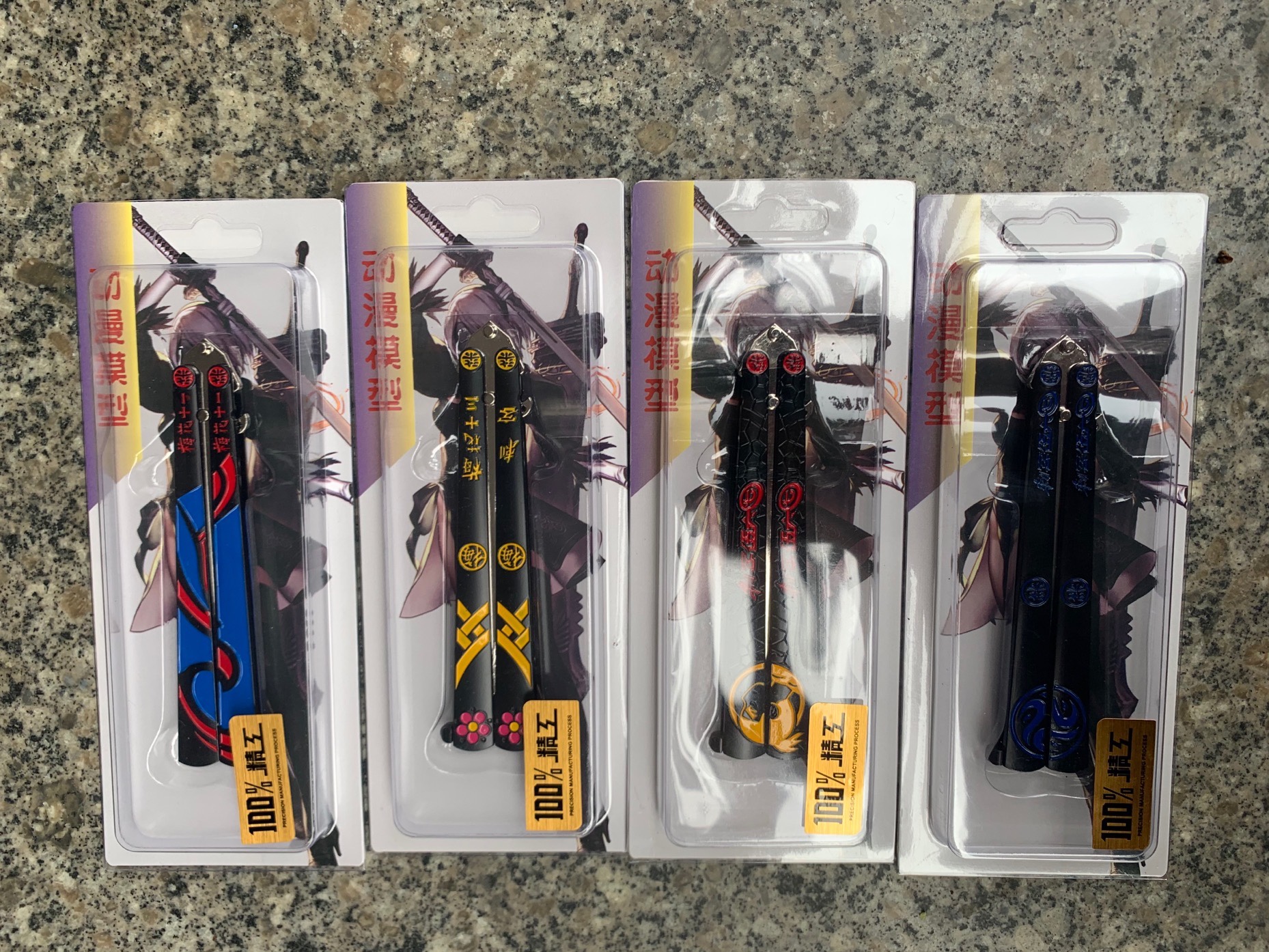 Wholesale of uncut metal weapon models for assassin toys, student training tools, butterfly knife flaps undefined