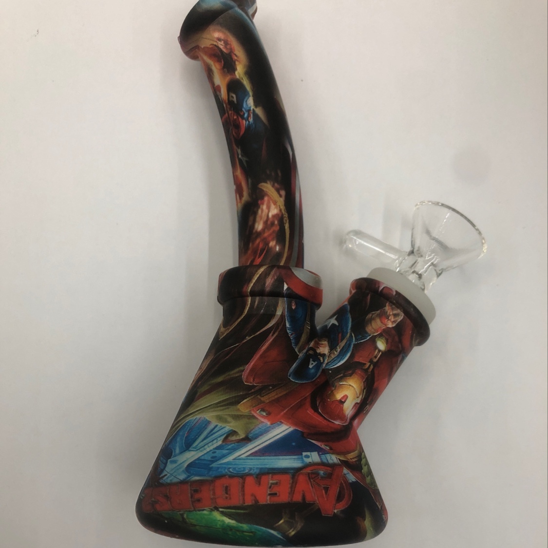 硅胶水烟壶，水转印，混图