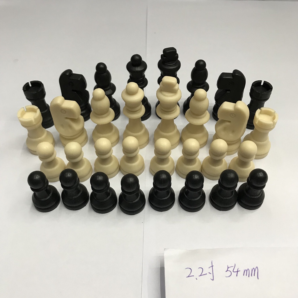 塑 料国际象棋实心棋子王高2.2寸54mm约170克详情2