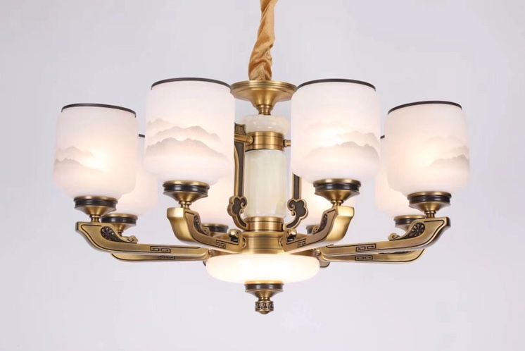 国潮系列鼎居灯饰忆江南-8简约美式欧式客厅厨房房间灯温馨美丽详情图1