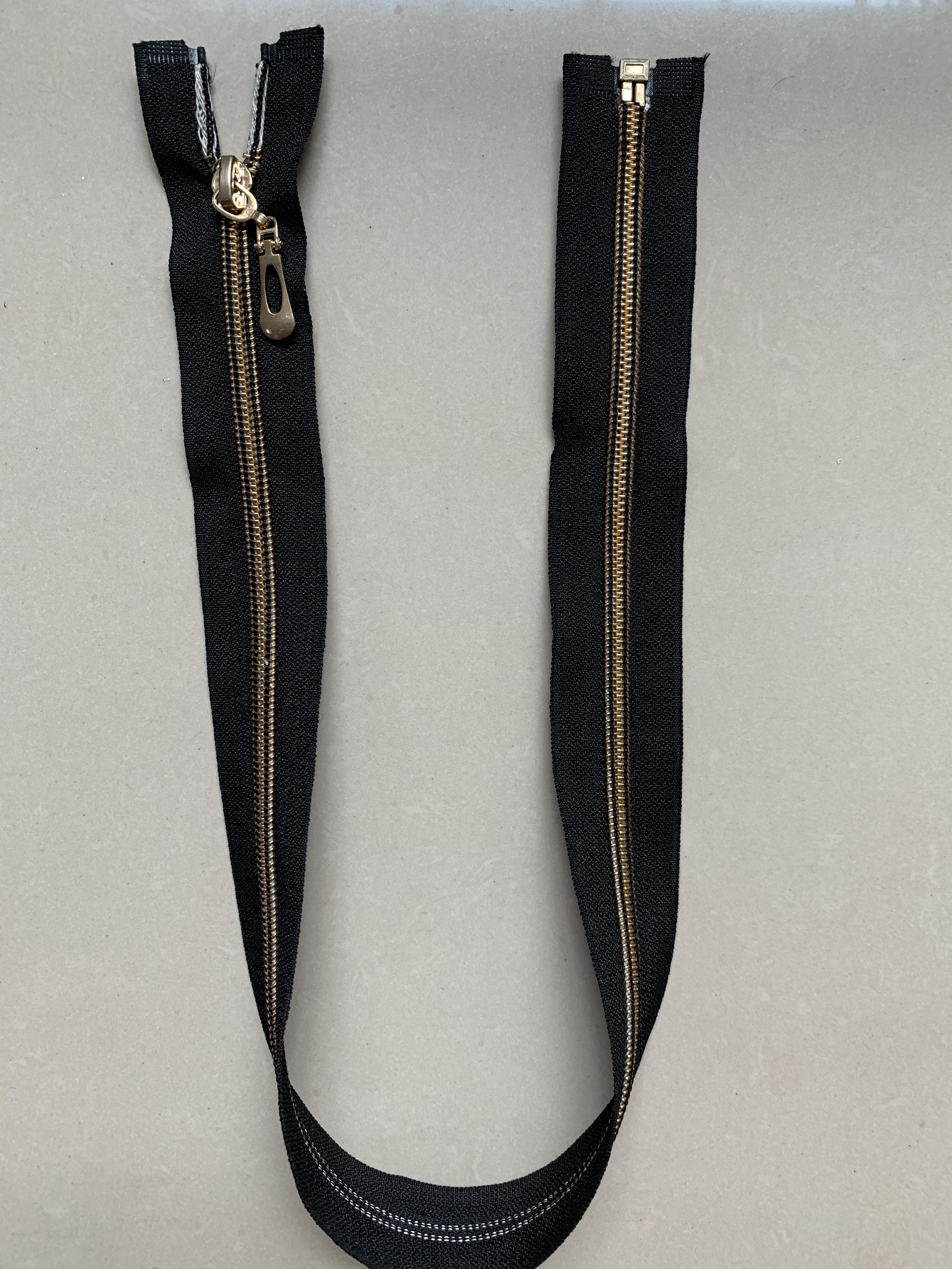 No. 5 nylon rose gold toothed opening decorative head Specification image