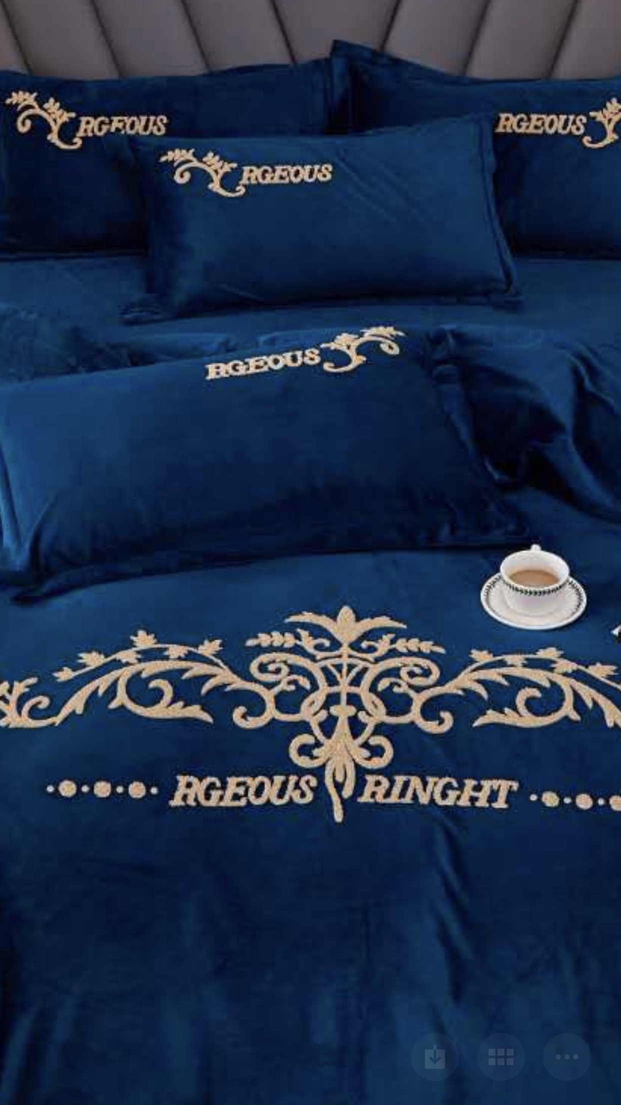 Four-piece towel embroidered with European-style baby fleece undefined