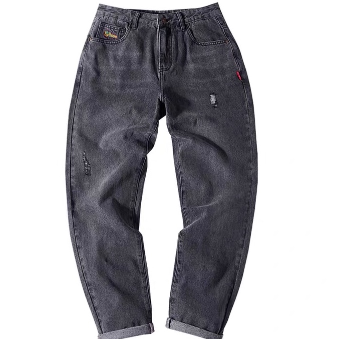 Clothing products Tiancheng 2020 autumn new men's jeans national fashion street style embroidery holes jeans trousers men thumbnail